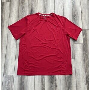 Reebok Red Athletic Short Sleeve Tee Vented Performance Mens Sz 3XL